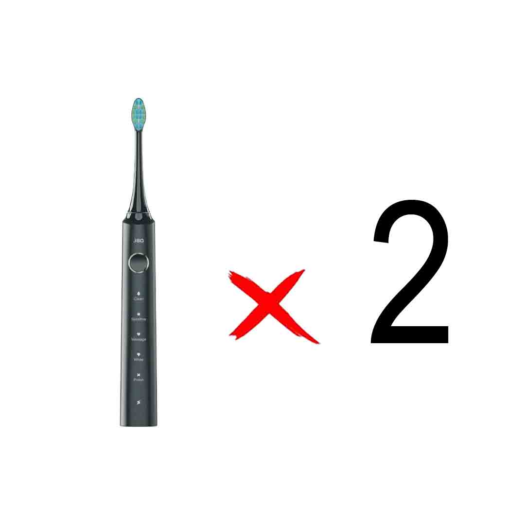 مسواک شارژی JBQ مدل L297632 - مشکی (گارانتی یکساله رصاصی) (بسته 2 عددی)